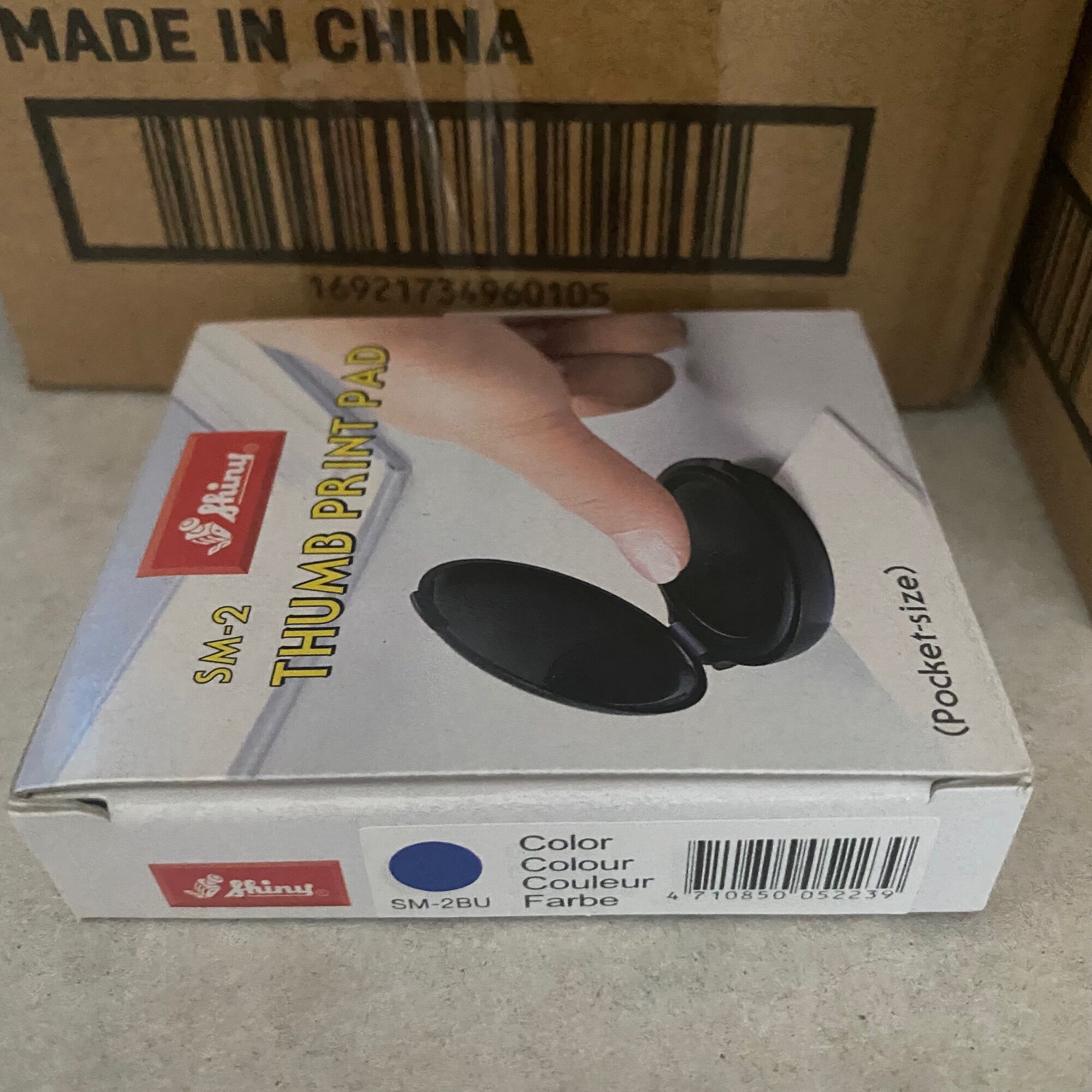 Khay tampon mực lăn tay shiny thumb print pad sm-2 / sm-2a - hộp mực lăn chỉ tay