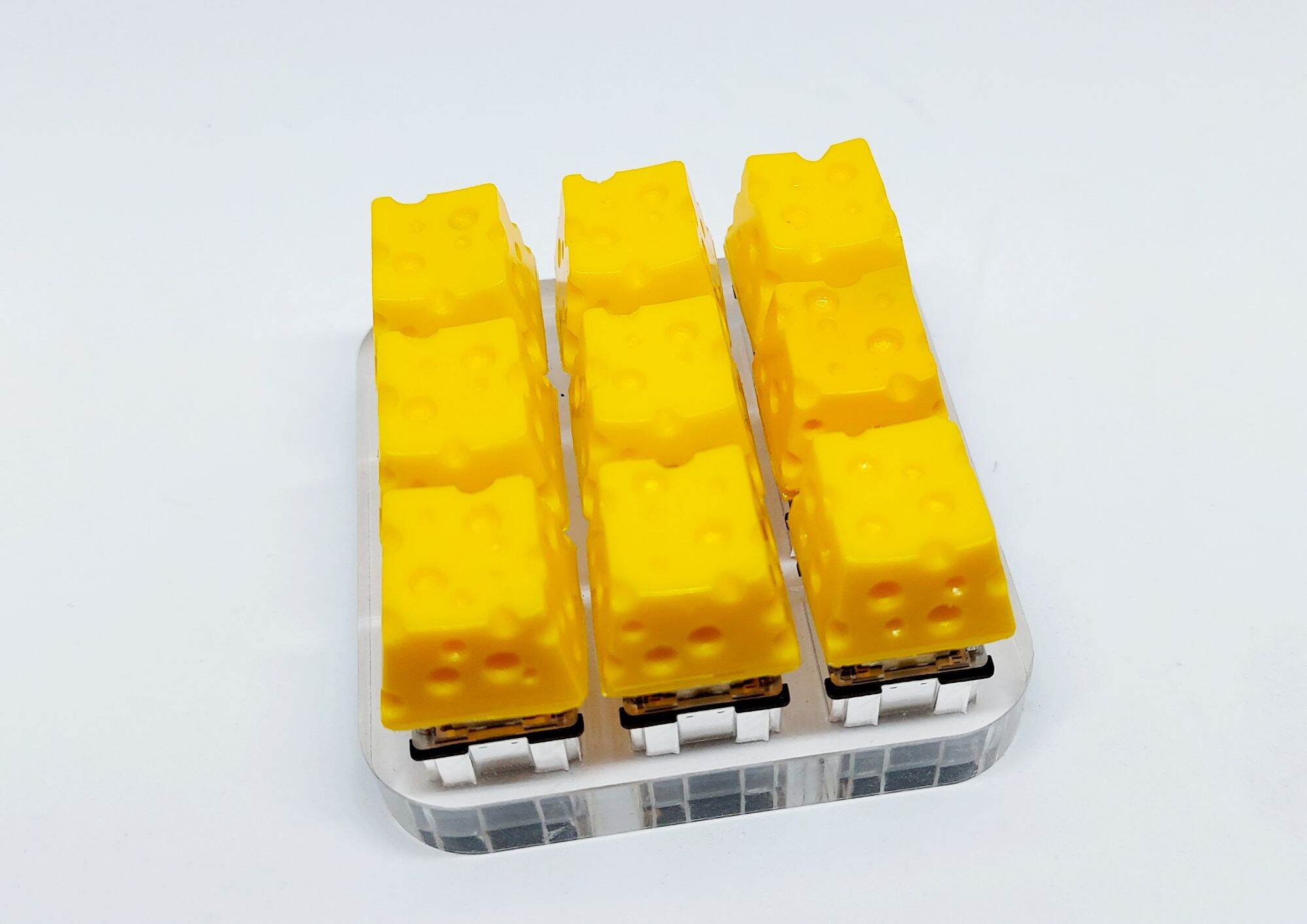Keycap Cheese OEM trang trí bàn phím cơ gaming.