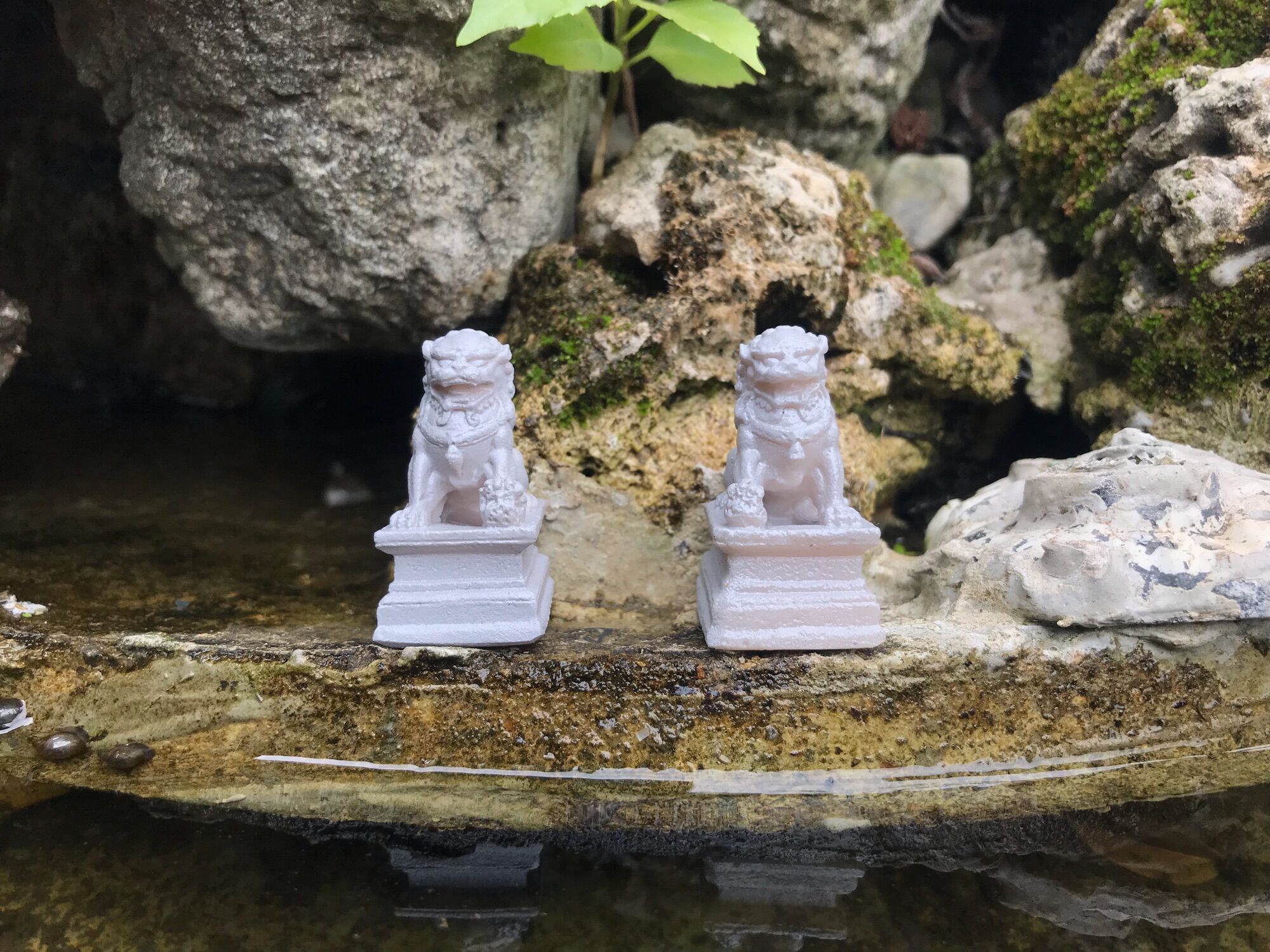 Sư tử 1 cặp - Trang trí tiểu cảnh, non bộ, bonsai, thuỷ sinh bán cạn