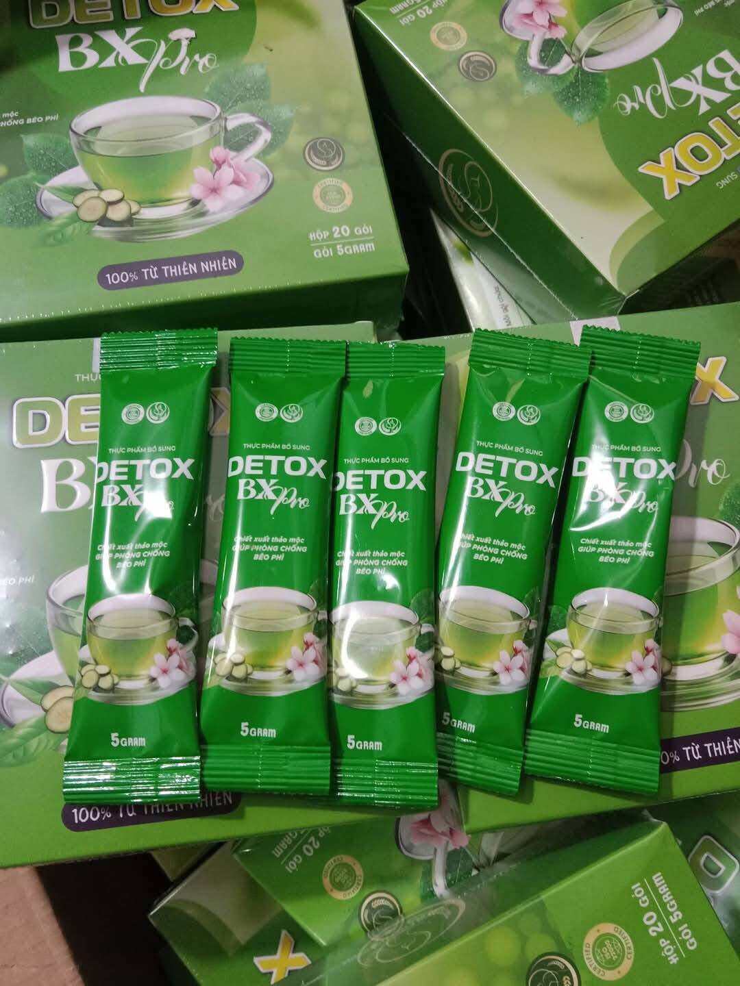 Trà giảm cân detox BX pro 20 gói(chính hãng). 