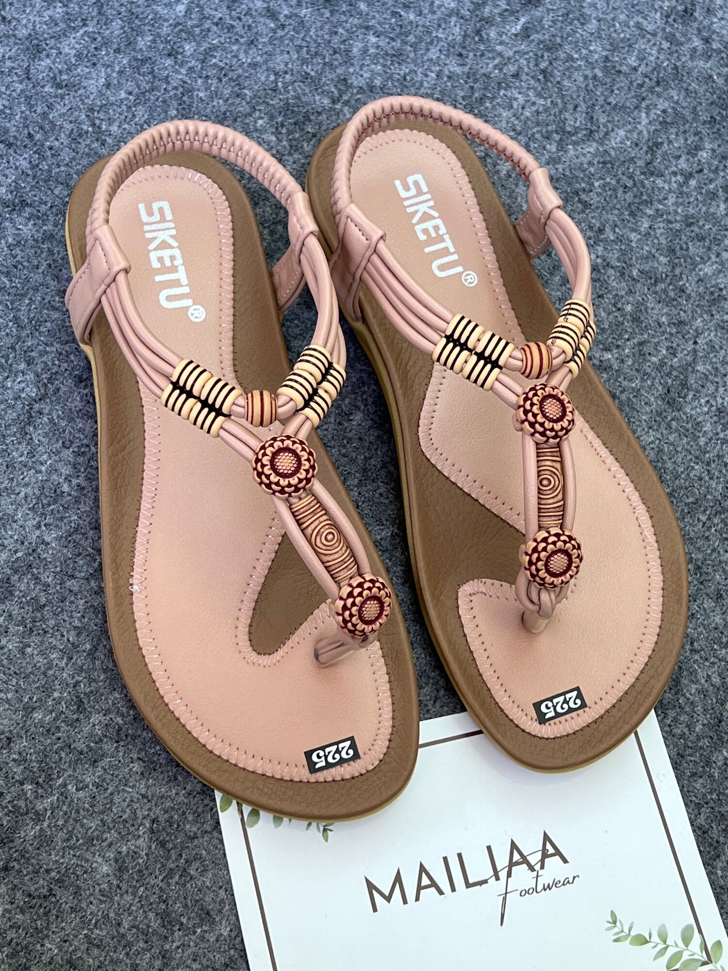 Sandal xỏ ngón MAILIAA quai thổ cẩm