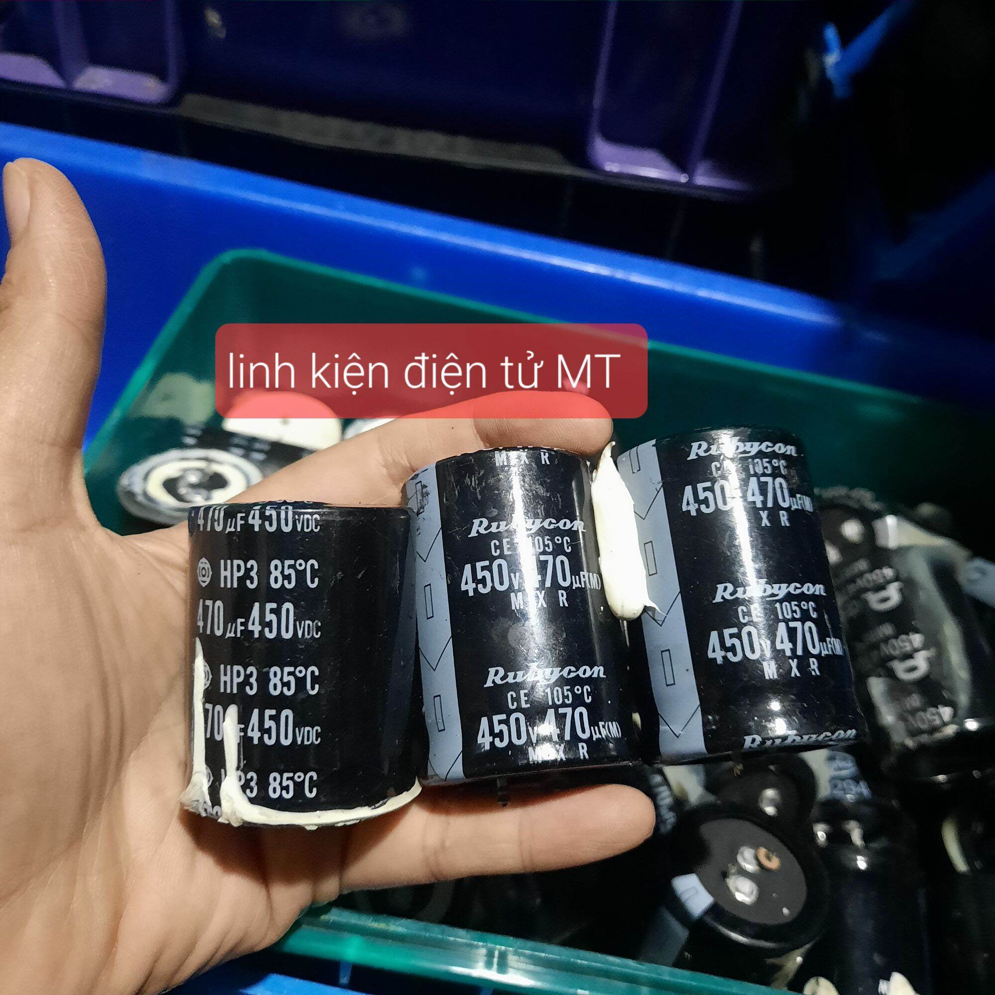 Tụ 470uf-400v/450v (size 3,5cm) tụ sịn hàng TM