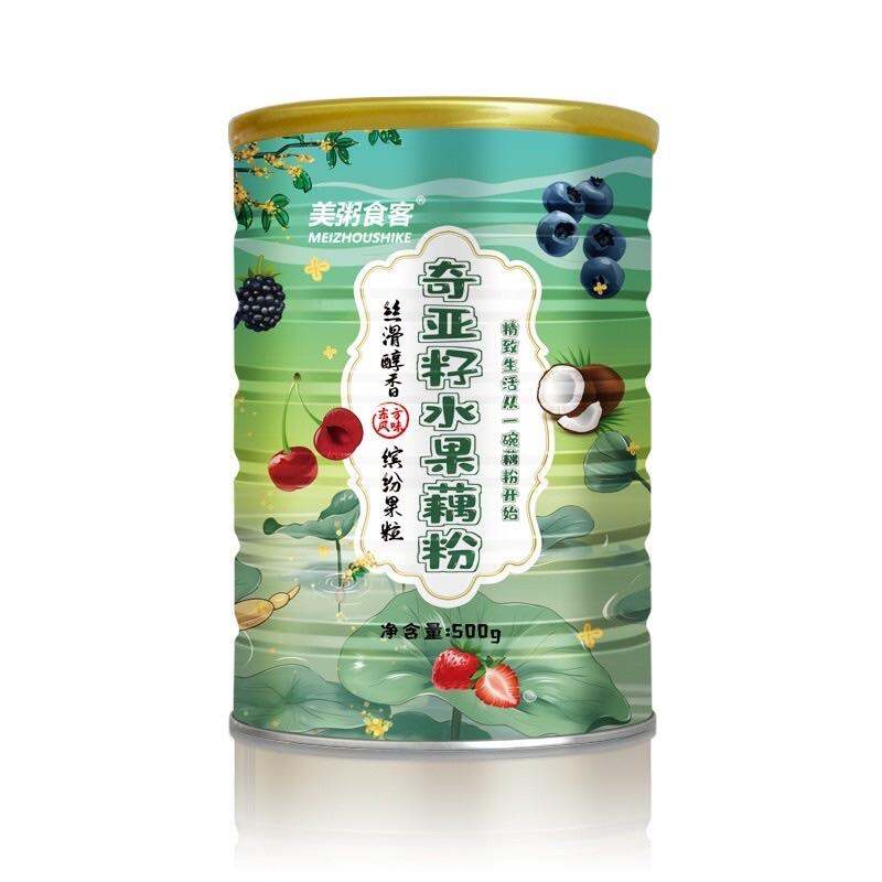 Hộp bột củ sen hoa quả MEIZHOUSIKE 500gr (M6)