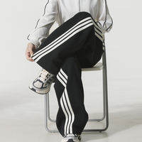 adidas | Quần Âu Rộng Rãi Cho Nữ Adidas Quần Dệt Kim Thoải Mái Thoáng Khí Quần Thể Thao Thời Trang Kb8998