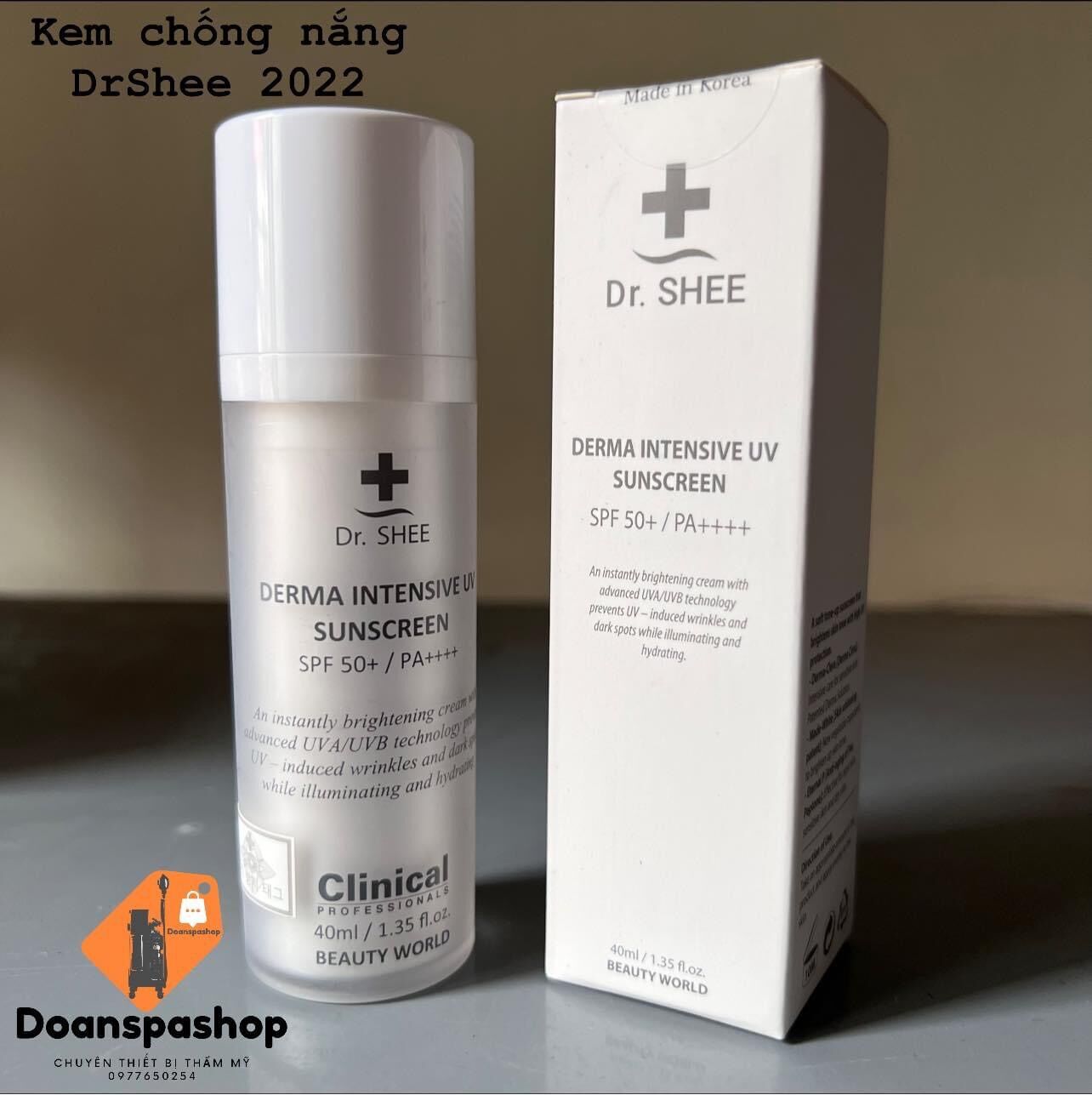 [Mẫu mới] Kem chống nắng vật lý Dr Shee