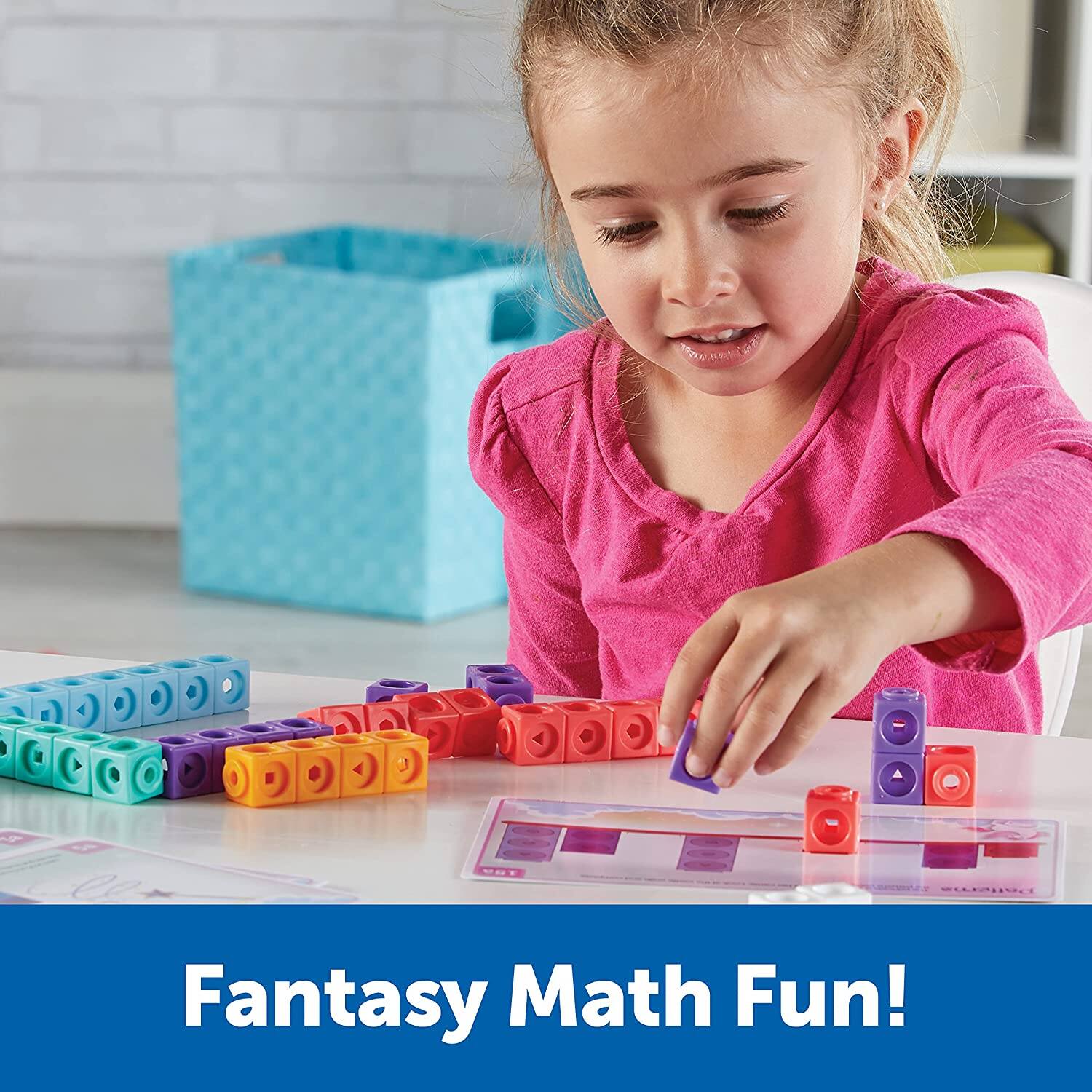 BỘ HỌC TOÁN - MATHLINK® CUBES KINDERGARTEN MATH ACTIVITY SET: FANTASTICALS!