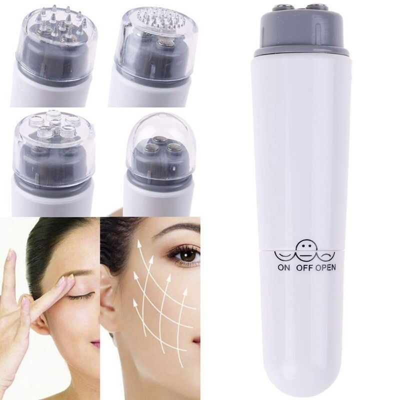 Bút Massage Mặt Cầm Tay 4 Đầu máy massage mini cầm tay tiện dụng