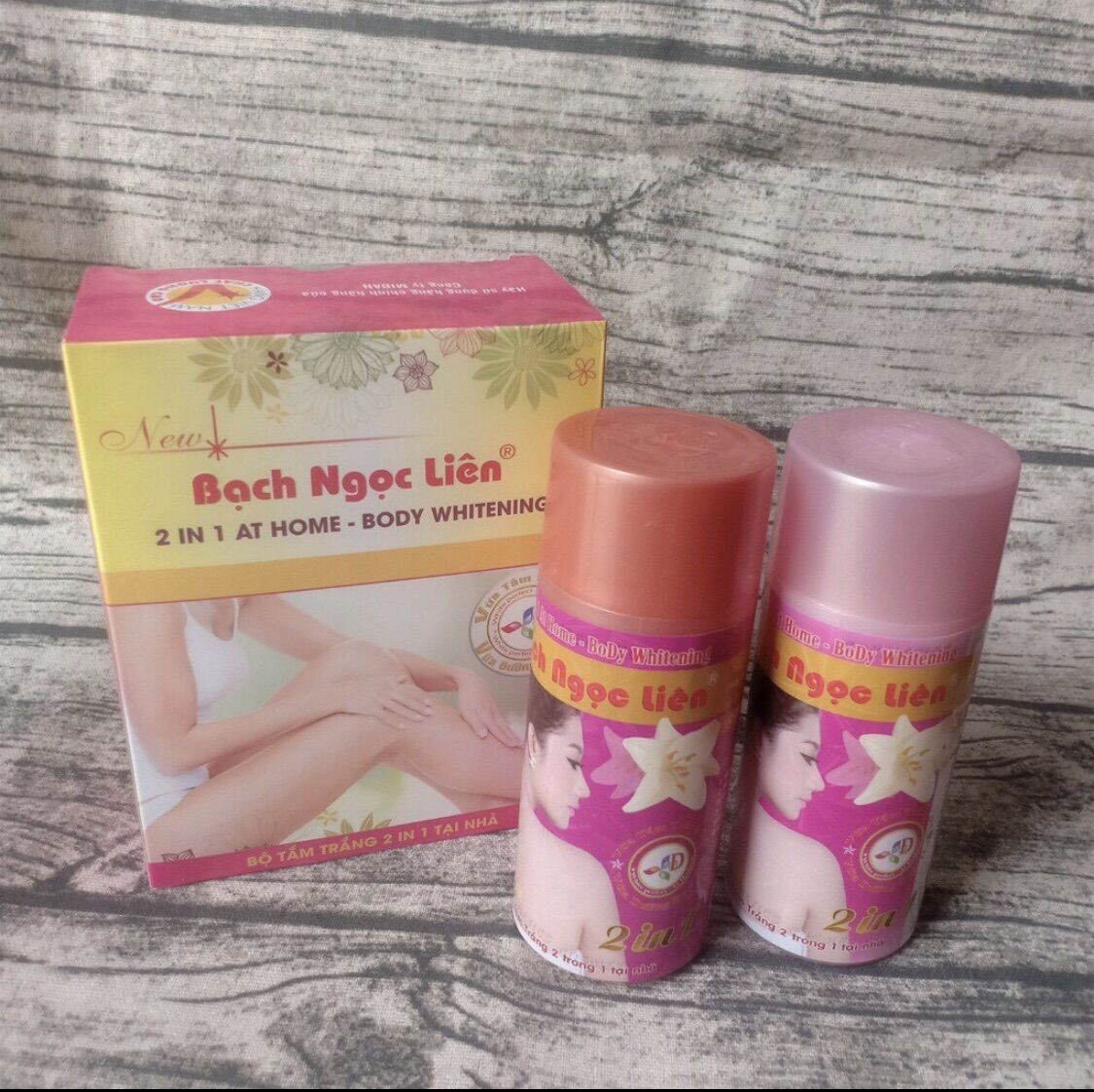 (chính hãng) Tắm Trắng Bạch Ngọc Liên 2in1 at home