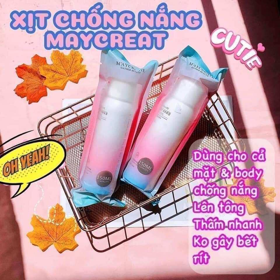 XỊT CHỐNG NẮNG MAYCREATE