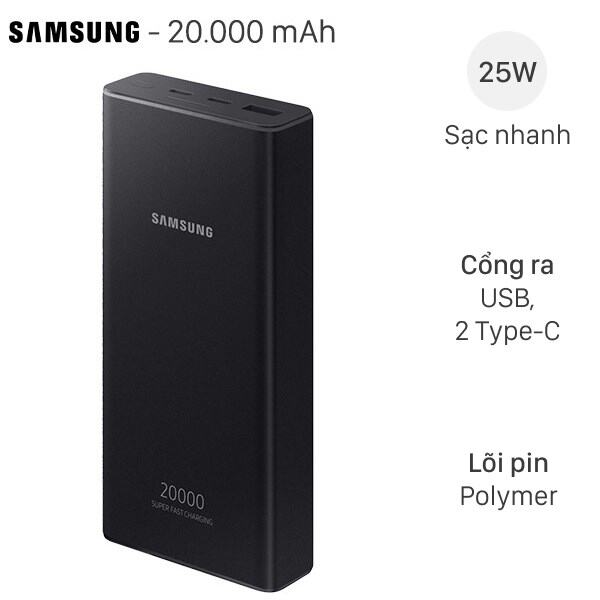 Sac dự phòng samsung 20.000mah