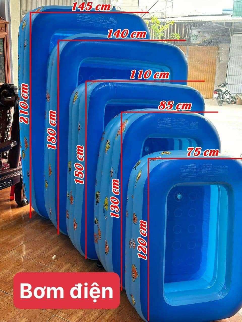 bể bơi phao bơi nhiều kích thước  cho bé chơi vui nhộn