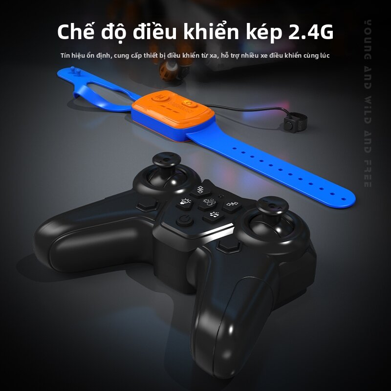 YIHUANG | Xe tăng Điều Khiển Bằng Động Tác Bắn Nước 4WD Off-Road Đồ Chơi Trẻ Em