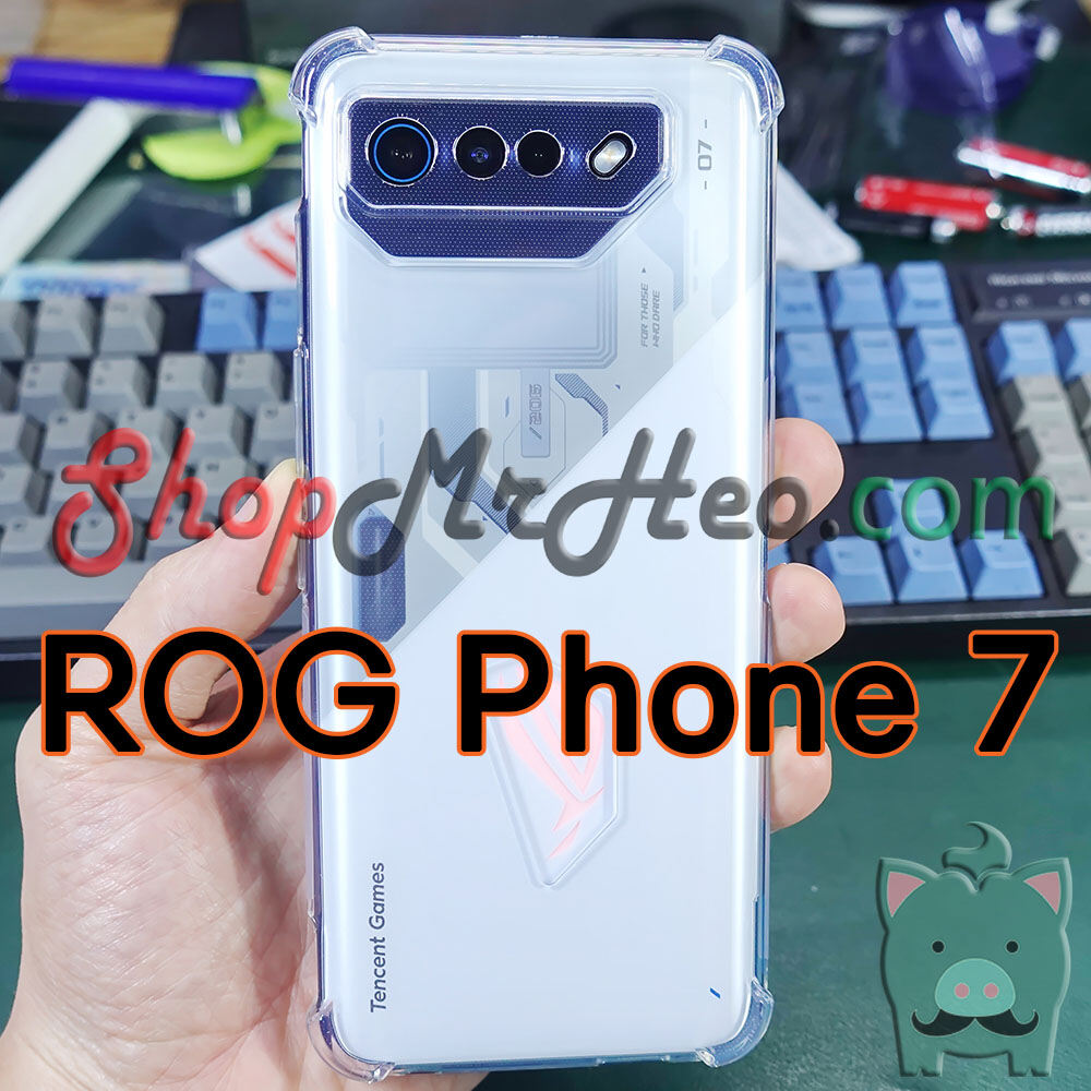 Ốp lưng dẻo chống sốc trong suốt rog phone 7 ultimate - rog phone 7