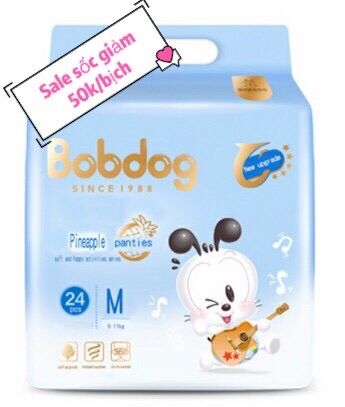 Combo 72 miếng tã quần bobdog dứa size m