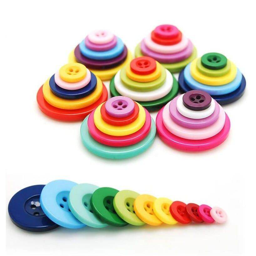 Nút áo, cúc áo 100 cái nhiều màu sắc