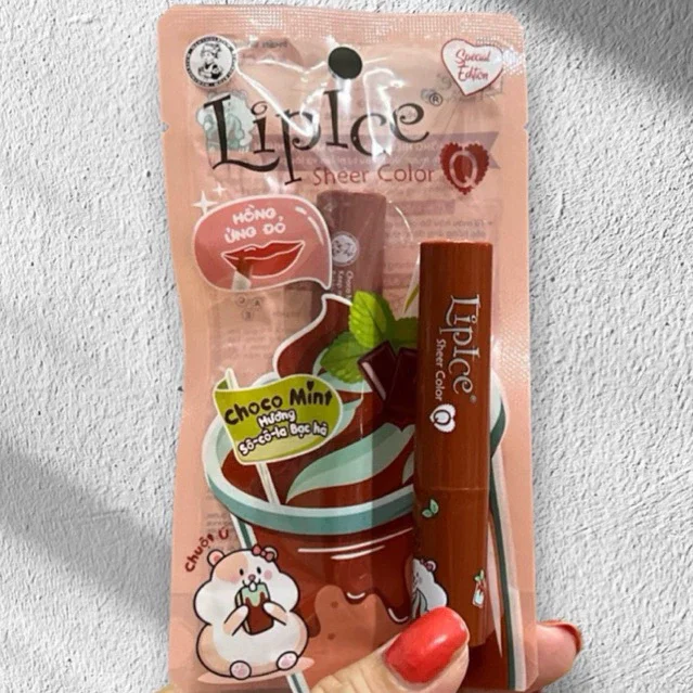 Son dưỡng lipice sôcôla 2,4g môi hồng ửng đỏ