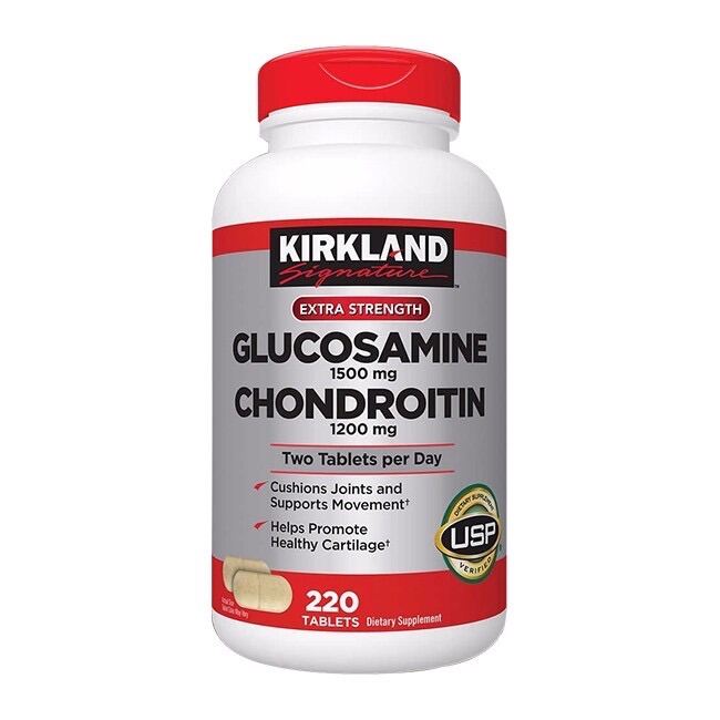Hàng chính hãngViên Uống Bổ Khớp Kirkland Glucosamine 1500mg Chondroitin