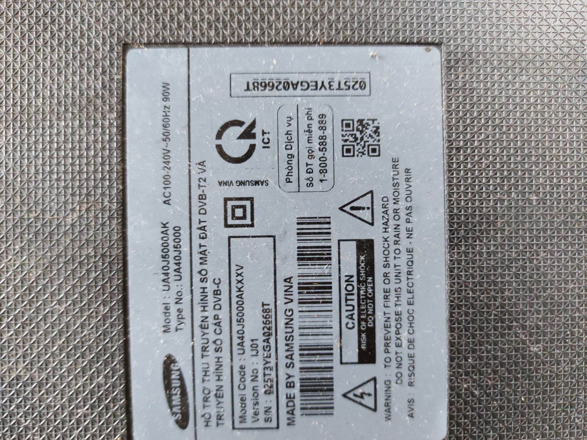 Board mạch, mắt, cáp, loa tivi samsung UA40J5000