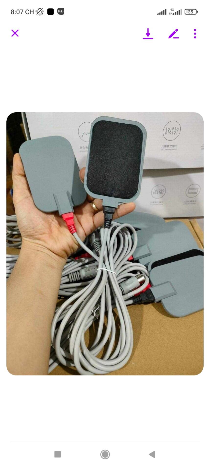 1 dây 2 miếng xung máy điện xung 10 cổng và máy dds