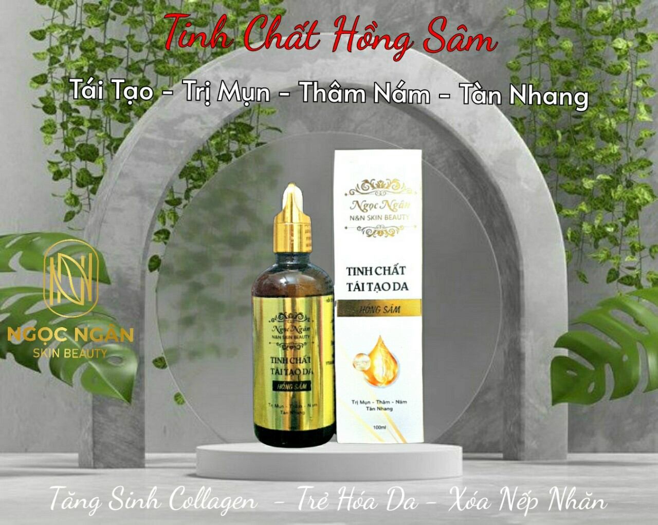 Tái tạo da hồng sâm