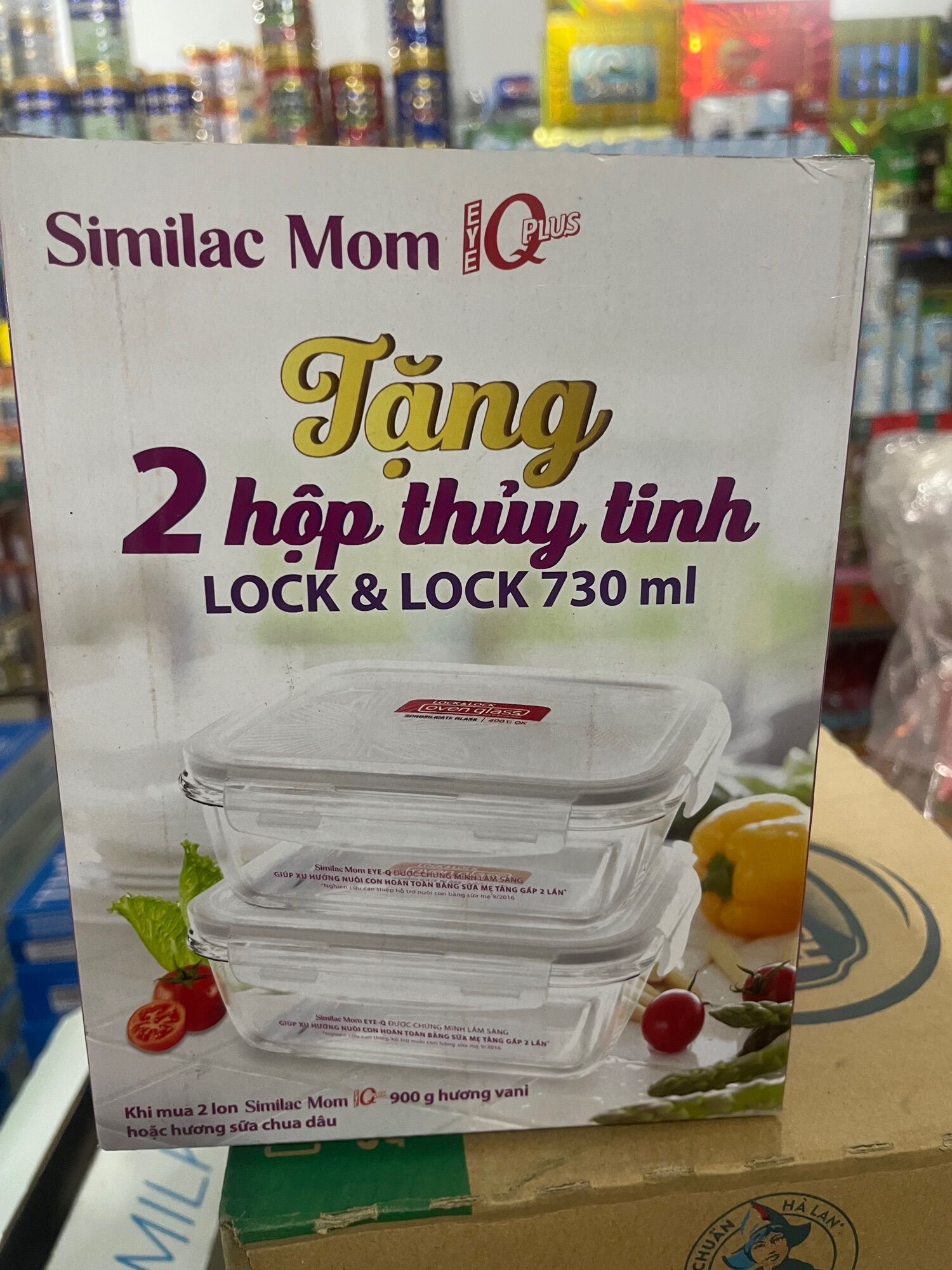 —— bộ 2 hộp thuỷ tinh lock lock 730ml
