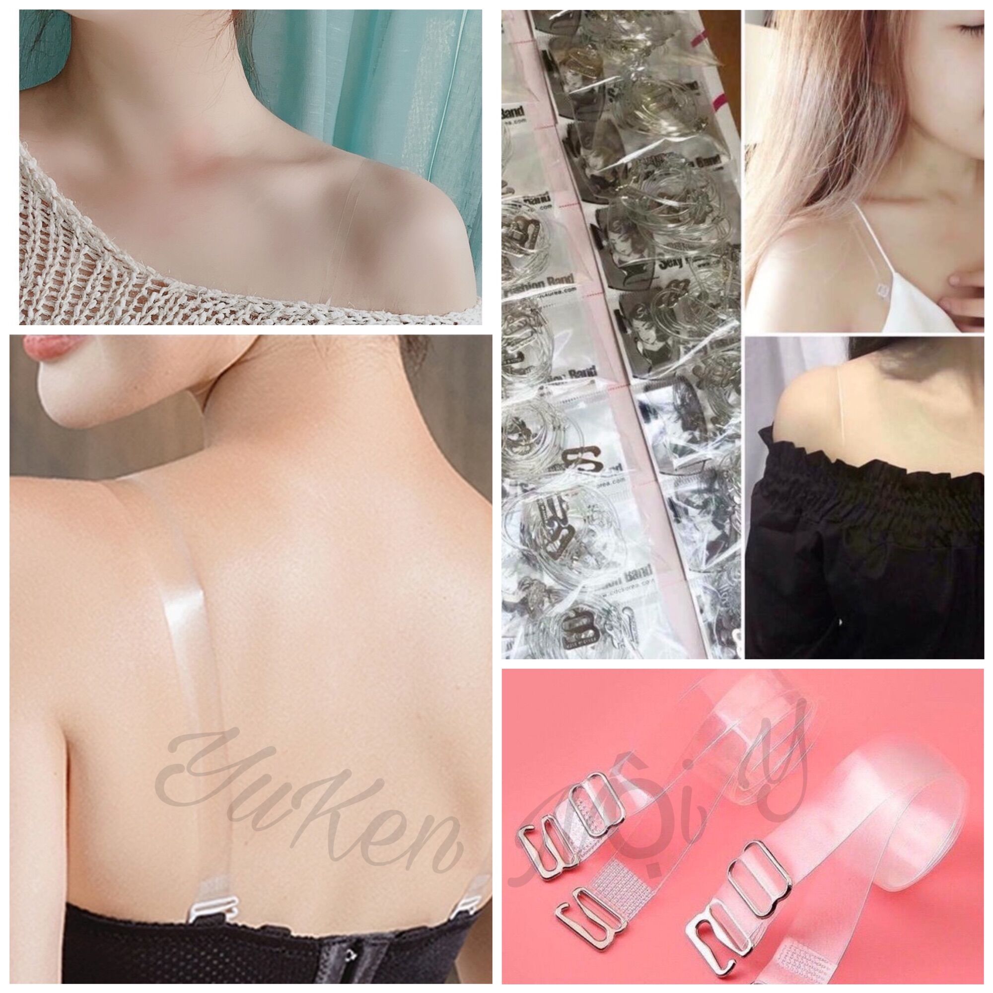 Dây áo lót sinicon dây áo ngực trong suốtchống rỉ