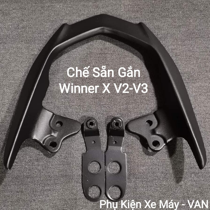 Cảng tay dắt winner x v2-v3 kiểu winner v1 nhôm sơn đen carbon