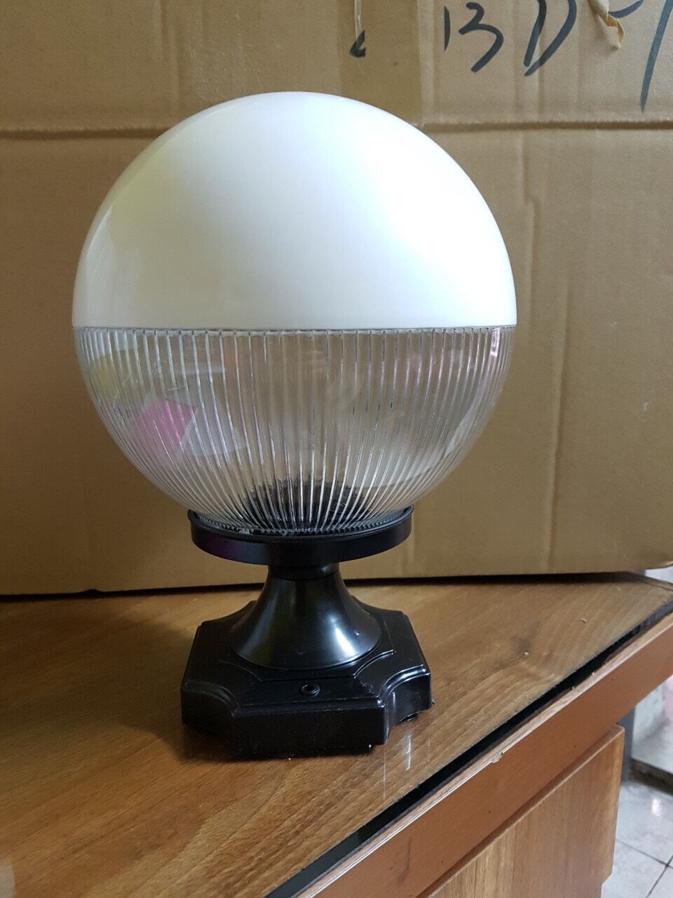 Đè cầu trụ cổng d20cm tặng kèm bóng led