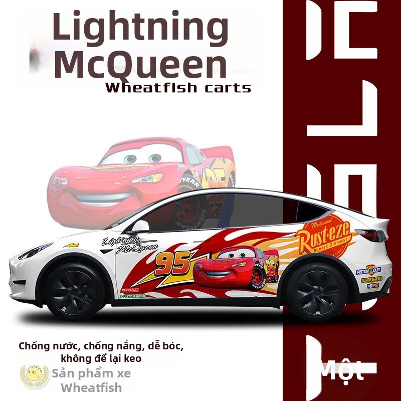 CANJING | Custom Lightning McQueen Car Decals for Tesla Model Y Giá 15,986,000 Đồng*Miễn phí vận chuyển