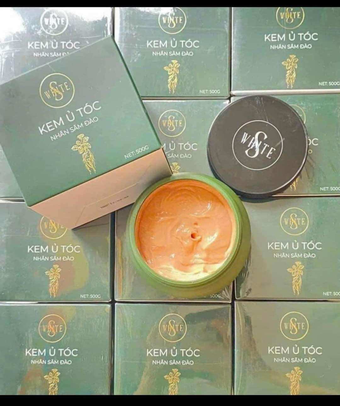 [HCM]Kem ủ tóc nhân sâm đào Swhite mẫu mới 2023