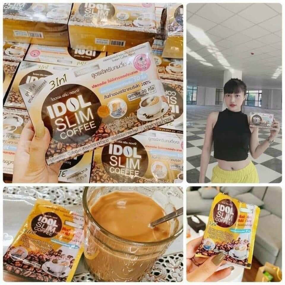 Cà phê giảm cân IDOL Slim coffee 3in 1 mẫu mới