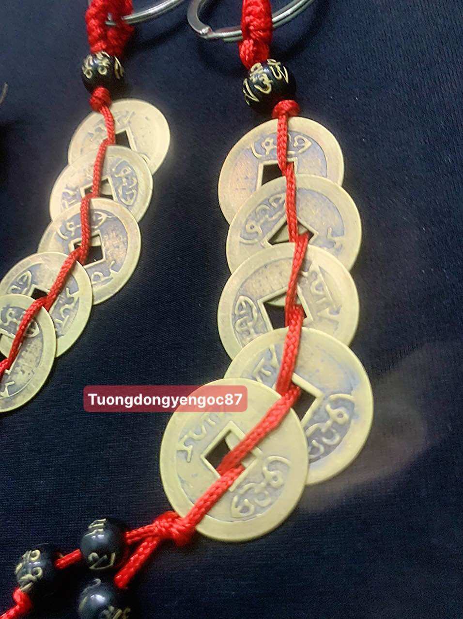 Móc khoá đồng xu ngũ đế