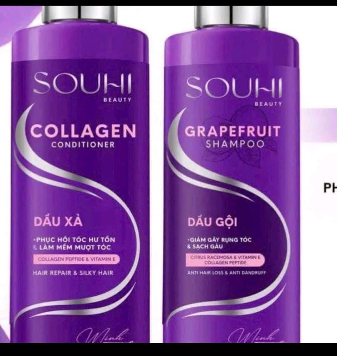 (Deal duy nhất) TẶNG BODY WASH 1200ML- -1 CẶP GỘI & XÃ -_ DẦU GỘI XÃ 650ML SOUHI Minh THƯ. KÍCH THÍCH MỌC TÓC CON.GIẢM GÃY RỤNG. NGĂN NGỪA GÀU QUAY TRỞ LẠI.