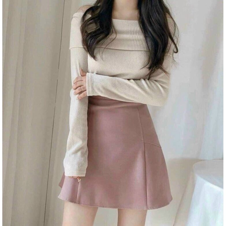 Áo trễ vai tay dài siêu xinh w1