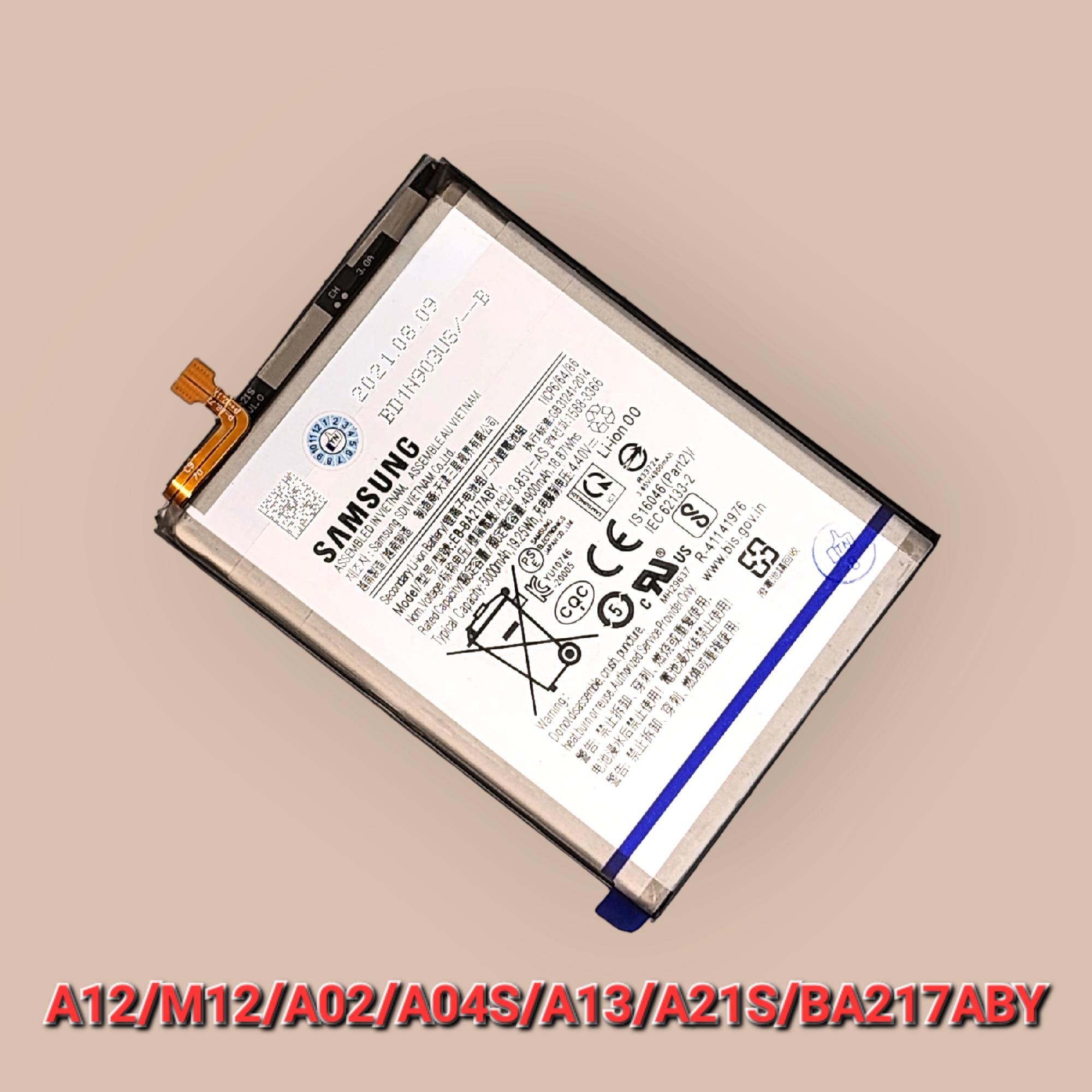 Pin sam sung a12/a21s/a04s/a02/a13 2022/m12/ba217aby zin hãng