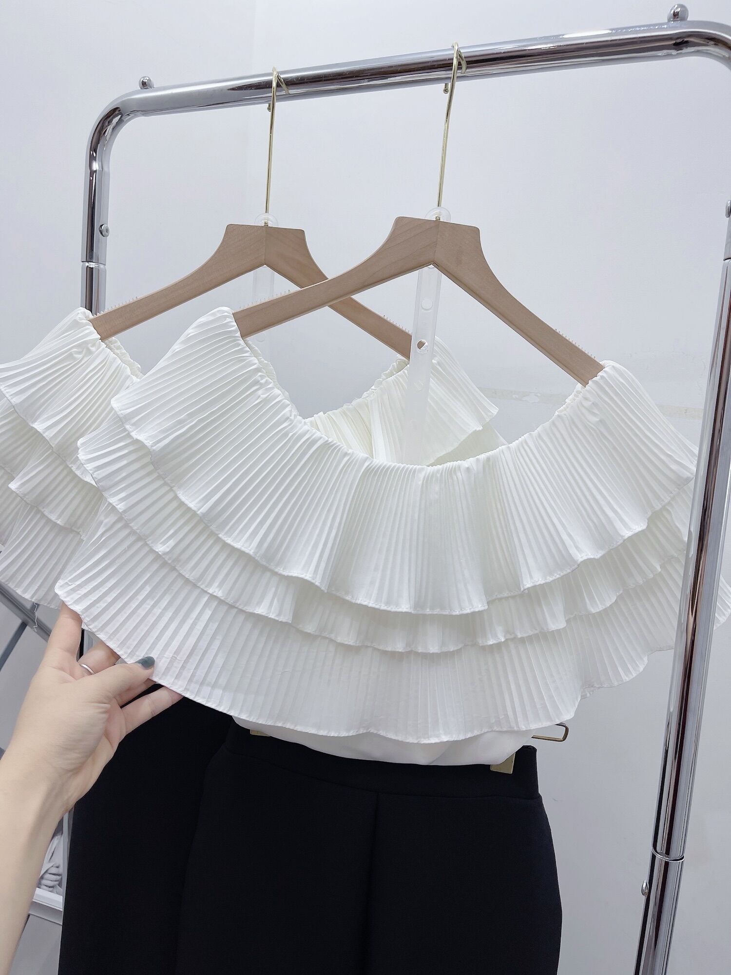 SÉT ÁO DẬP LY MIX QUẦN ỐNG SUÔNG TL01