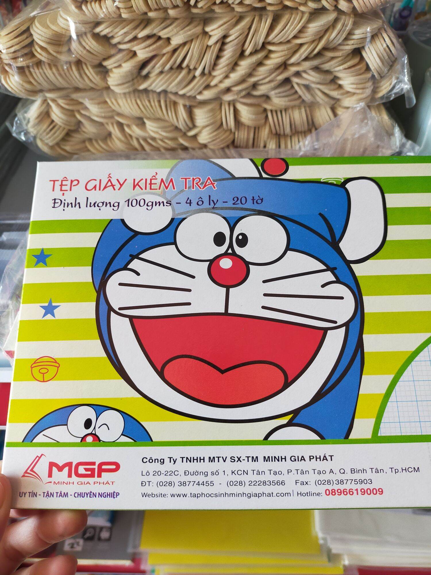 (20 Tờ ) Giấy Kiểm Tra Học Sinh Tiểu Học 4 ô ly