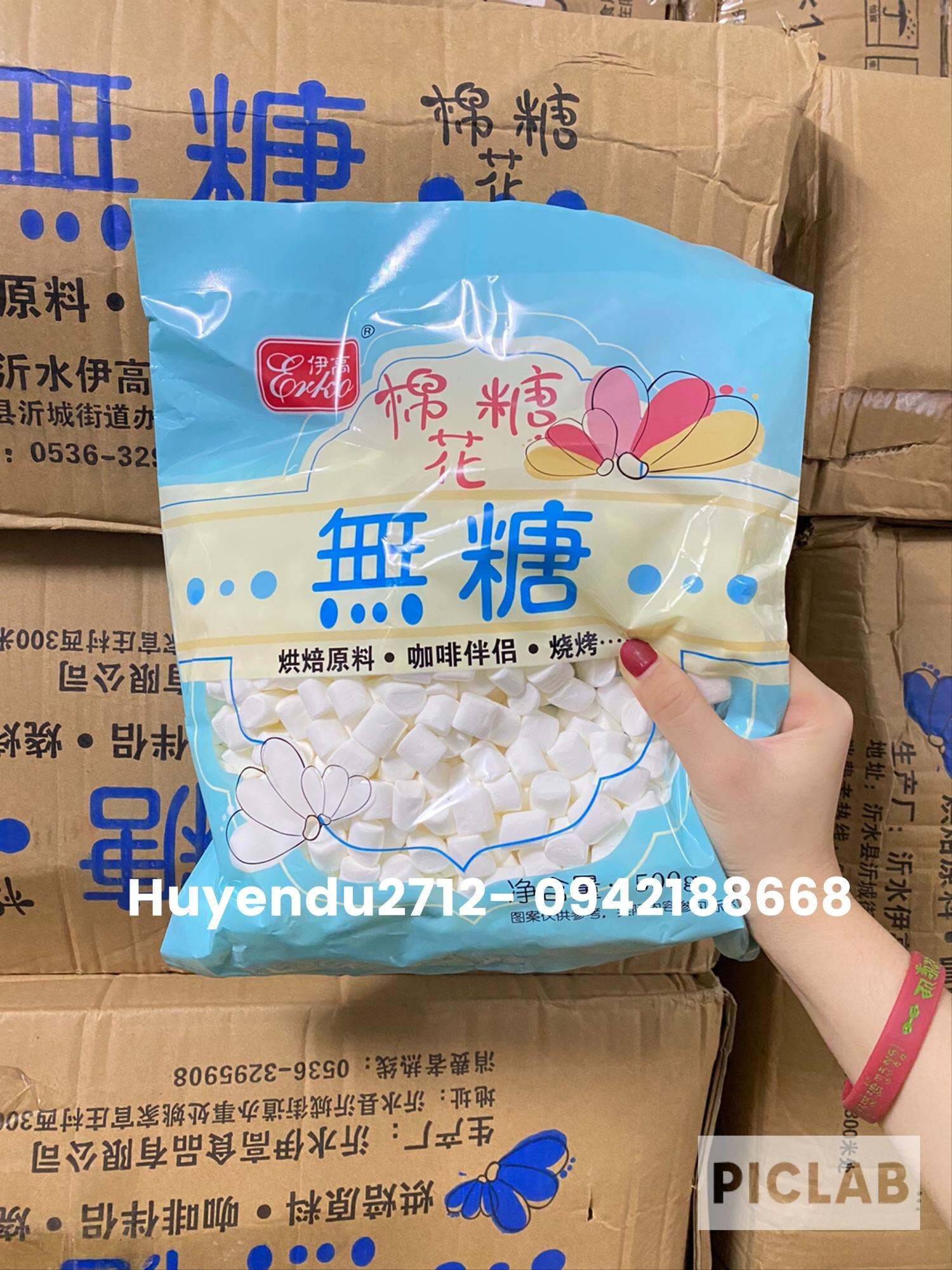 Kẹo Marshmallow Erko trắng ăn kiêng 500g
