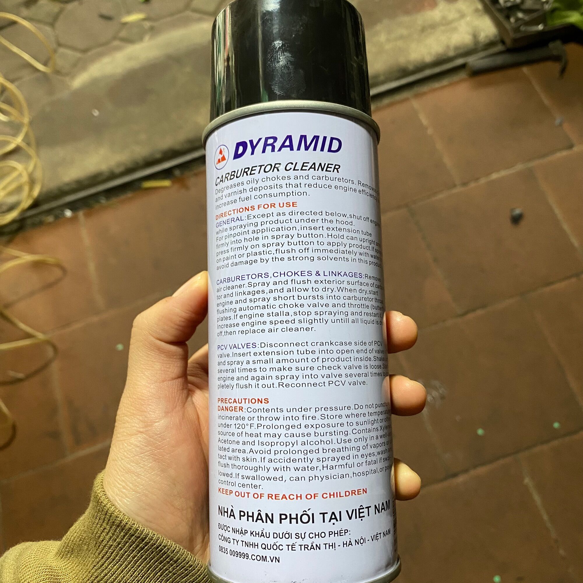Nước rửa chế, súc bình xăng con Pyramid