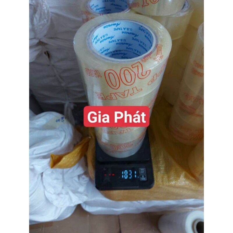 [HCM][XẢ KHO] Băng keo, băng dính trong /đục 200yard ( 1.8kg/cây 6 cuộn)