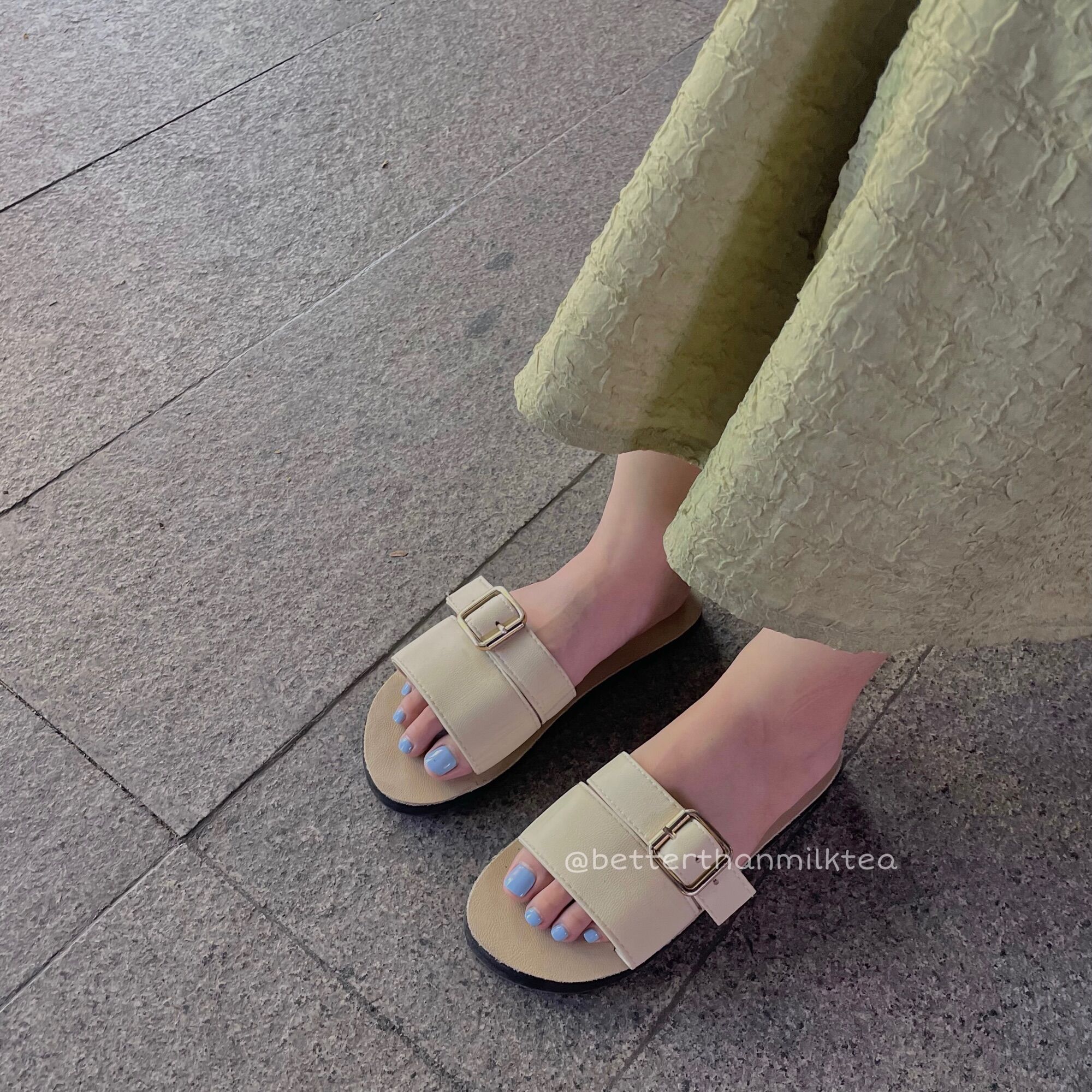 Dép Sandals NỮ quai ngang phối khoen _ No.36