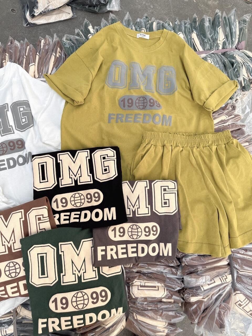 Set bộ đùi chất cotton su form rộng - OMG