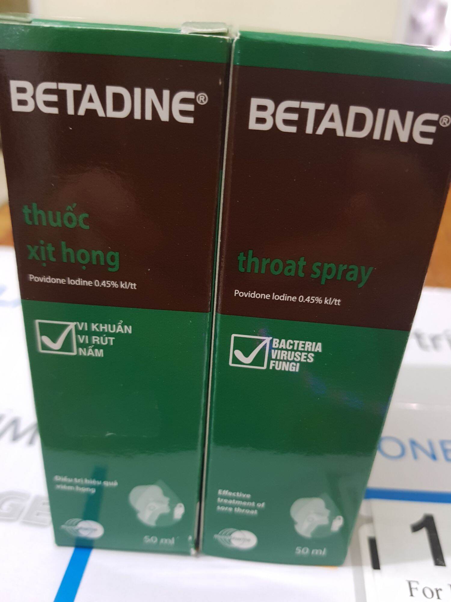 Betadine xịt họng- Betadine throat spray