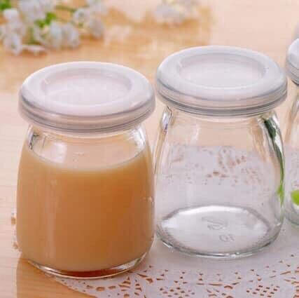 Hũ thủy tinh sữa chua 12 lọ (100ml lùn)