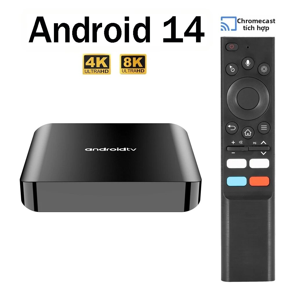 Hộp Giải Mã Truyền Hình 8K Android 14 Allwinner H313 Lõi Tứ 5G Wifi Kép BT5.0 Điều Khiển Bằng Giọng Nói Thông Minh Với Hỗ Trợ HDMI 2.0 Dành Cho Tivi Thông Minh