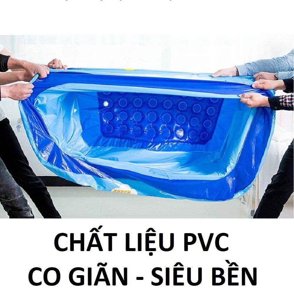 Bể bơi cho bé 2 tầng kích thước 1M2 Loại dày