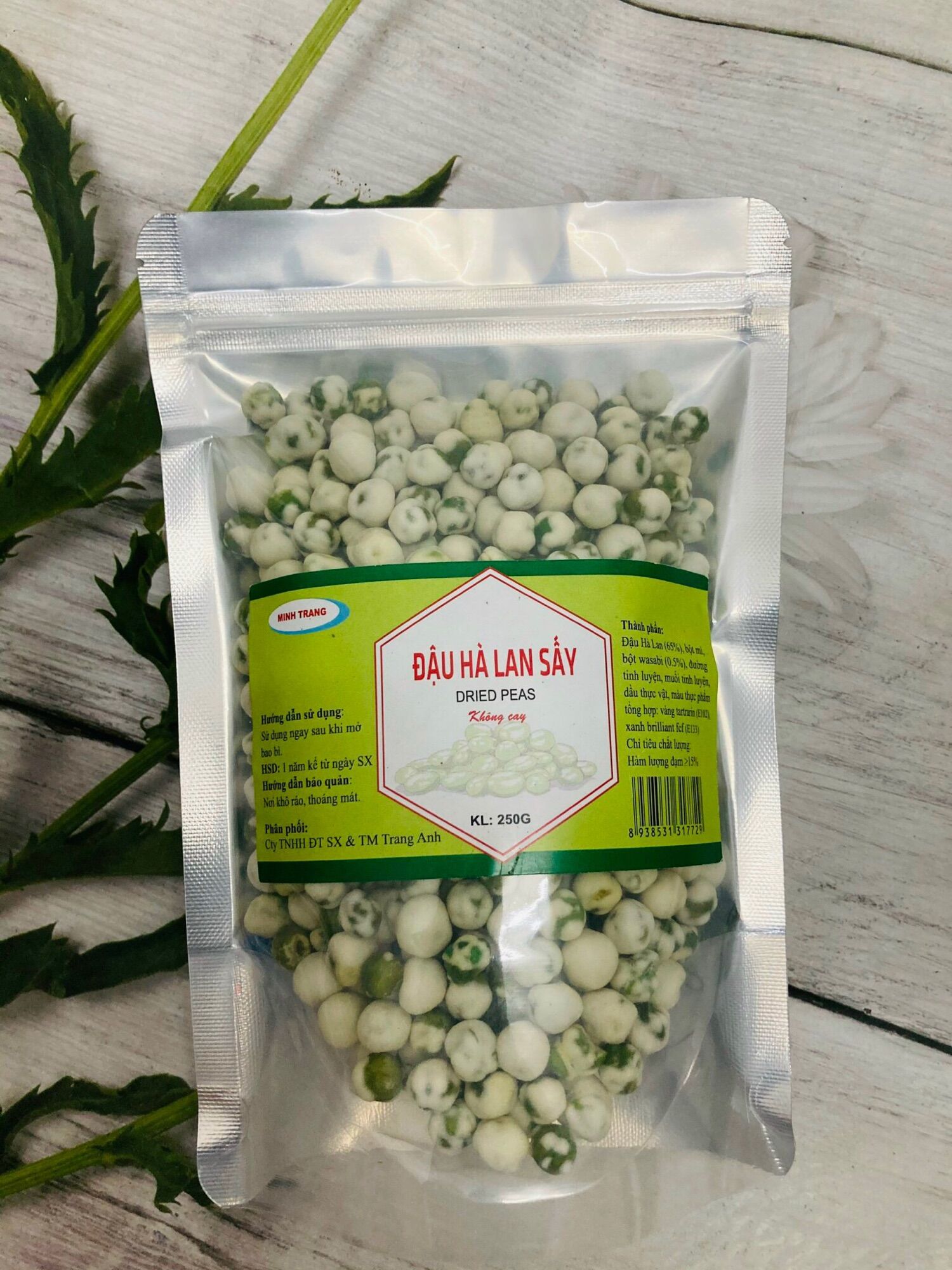 Đậu Hà Lan sấy giòn ăn liền vị sữa 250g