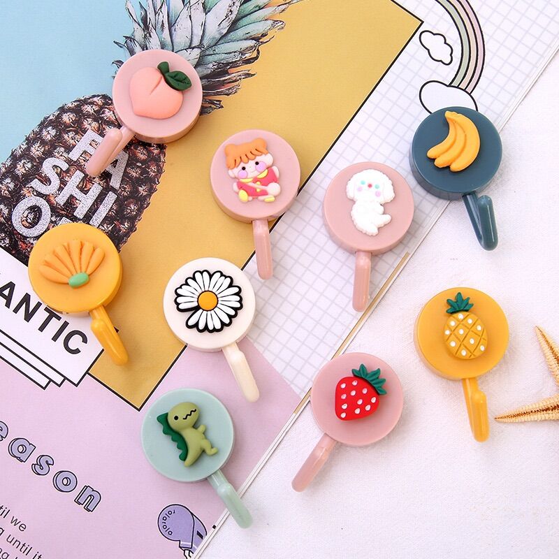 Móc dán tường dễ thương đa năng chịu lực nhiều hình cute