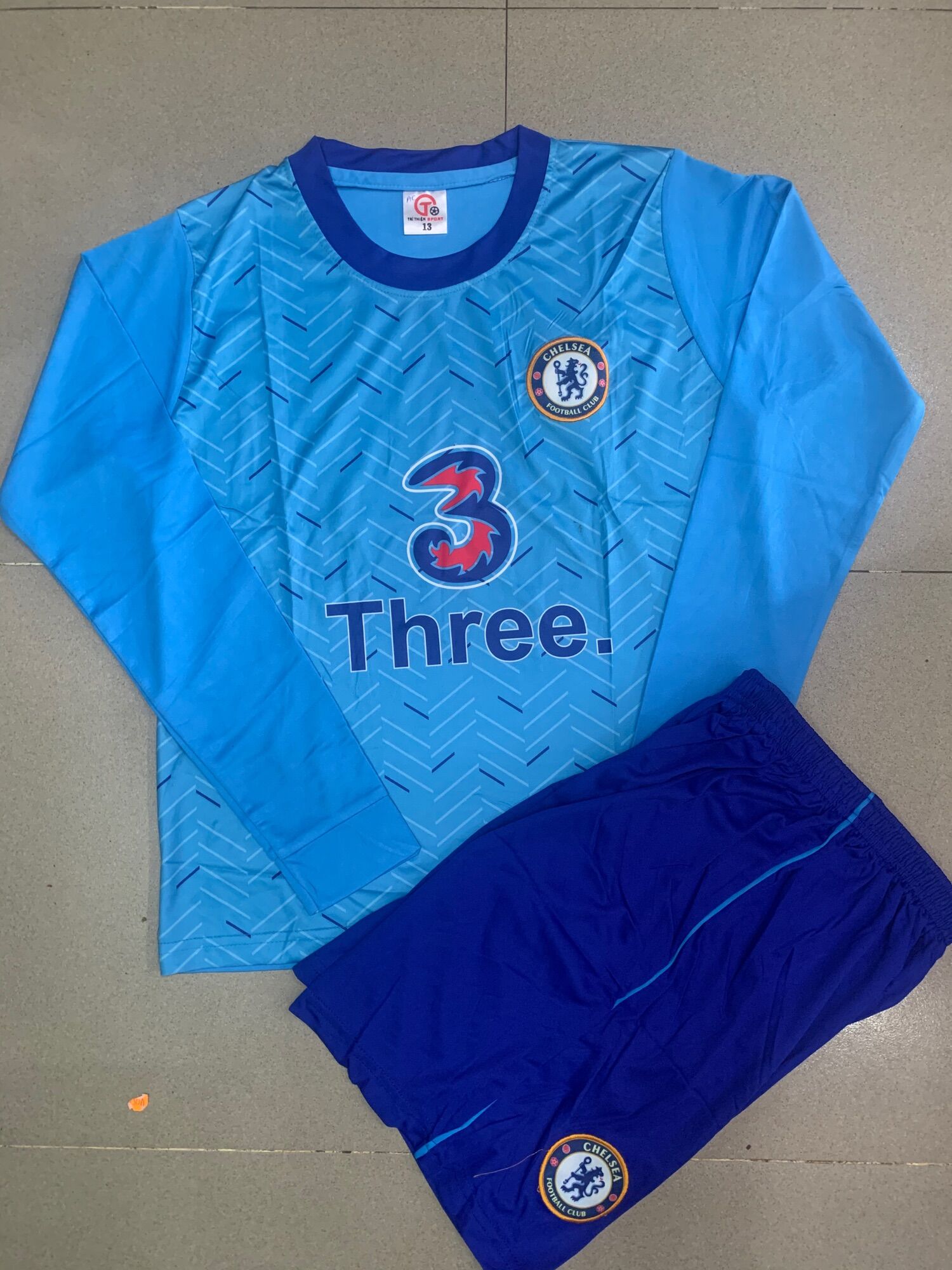 Đồ đá banh tay dài Chelsea size 9-15