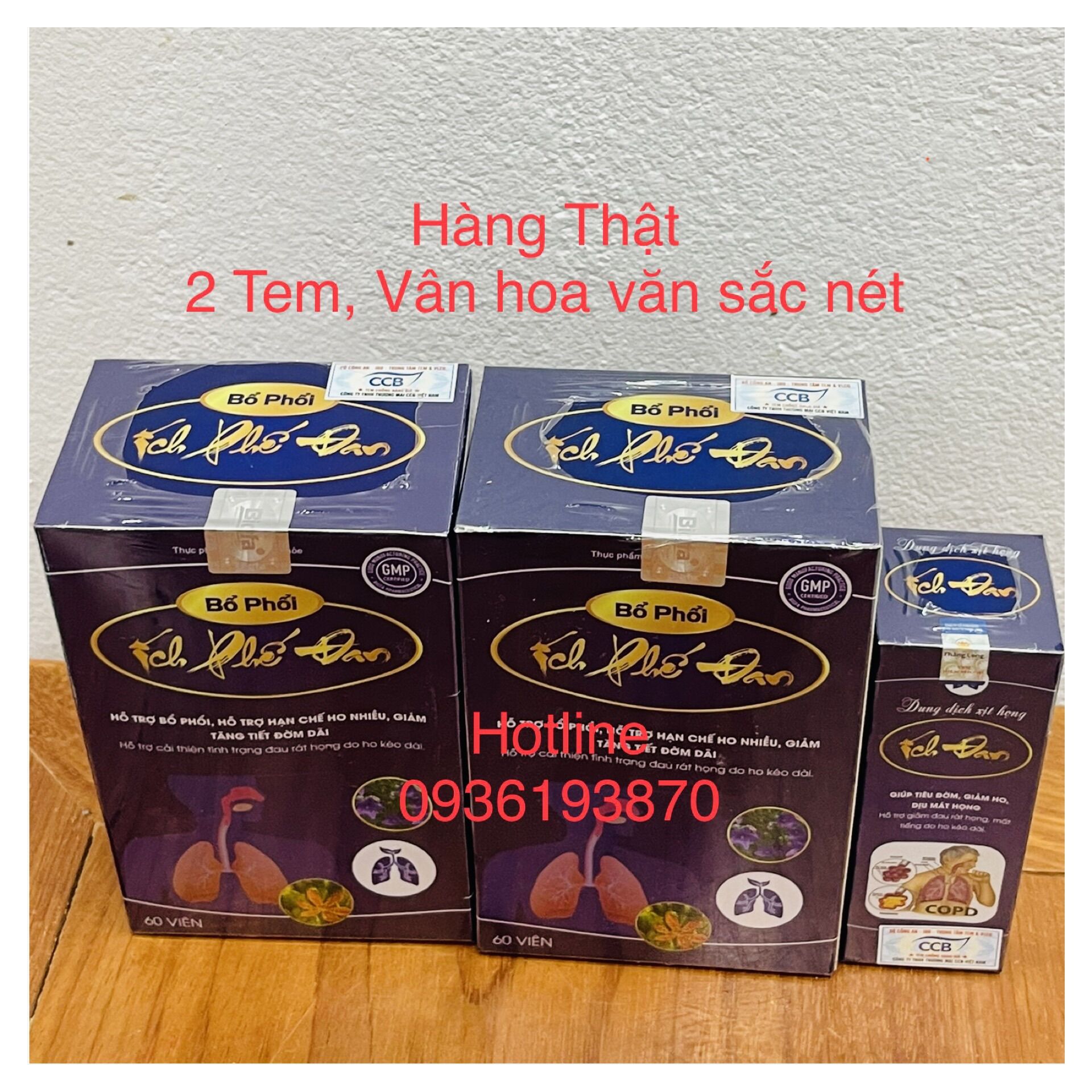 BỔ PHỔI ÍCH PHẾ ĐAN - 2 Uống và 1 Xịt Họng
